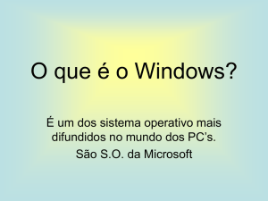 O que é o Windows?