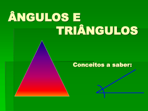 ângulos e triângulos