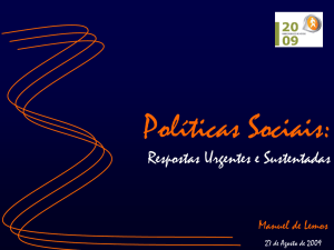 Políticas Sociais