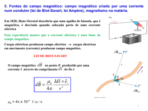 5. Fontes do campo magnético