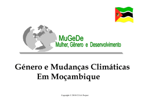 Acções de adaptação/ mitigação ás mudanças climáticas