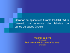 Gerador de aplicativos Oracle PL/SQL WEB baseado na