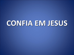 Confie Em Jesus - Recurso Bíblico