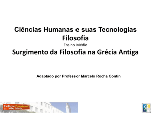 Filosofia 3 EM Aula 01 Contexto Surgimento da