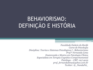 behaviorismo: definição e história
