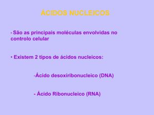 Ácido desoxiribonucleico (DNA) - Moodle @ FCT-UNL