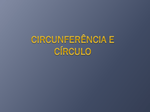 Circunferência e Círculo I