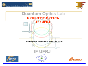 Slide 1 - Instituto de Física / UFRJ