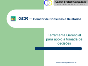 GCR - Gerador de Consultas e Relatórios
