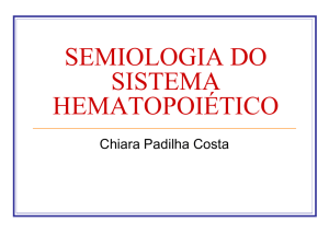 semiologia do sistema hematopoiético