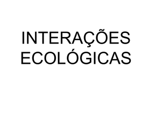 interações ecológicas - Colégio Machado de Assis