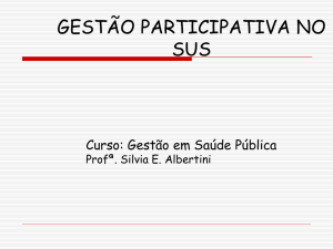 Controle Social - Escola de Saúde Pública do Paraná