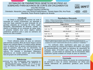 Estimação de parâmetros genéticos no peso ao - PRPPG