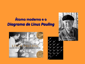 Átomo moderno e o Diagrama de Linus Pauling