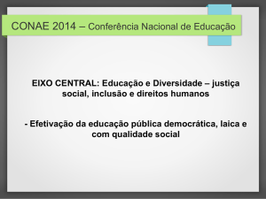 CONAE 2014 – Conferência Nacional de Educação