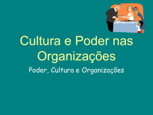 Cultura e Poder nas Organizações