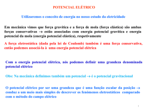 O sistema campo - carga perde energia potencial elétrica quando