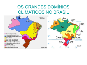 os grandes domínios climáticos no brasil