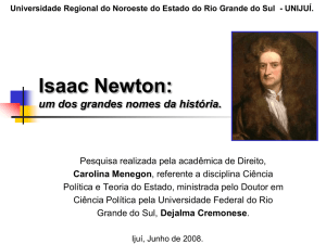 Isaac Newton - Capital Social Sul