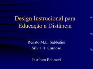 Design Instrucional para Educação a Distância
