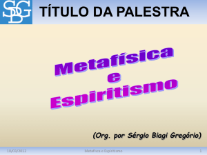 Slide 1 - Sérgio Biagi Gregorio