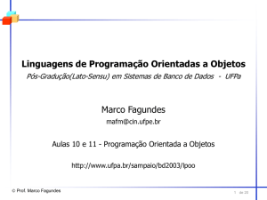 Aula 10 (FT7): Programação Orientada a Objetos