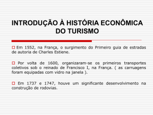 introdução à história econômica do turismo