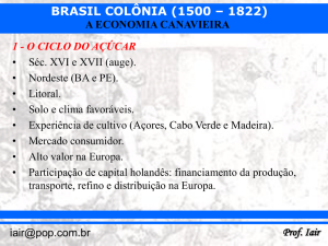 BRASIL COLÔNIA (1500 – 1822) Prof. Iair
