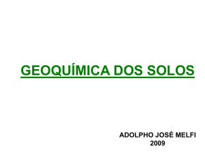 geoquímica dos solos programa 2001