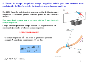 5. Fontes do campo magnético