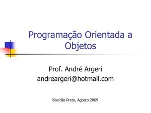 Programação Orientada a Objetos