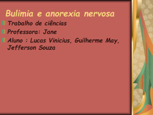 Anorexia nervosa e Bulimia