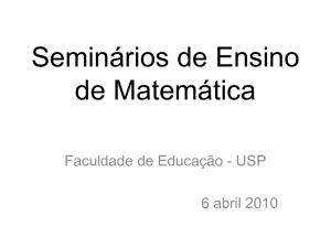 Seminários de Ensino de Matemática