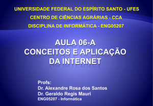 Módulo VI Conceitos e aplicação da Internet