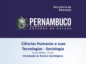 Introdução às Teorias Sociológicas