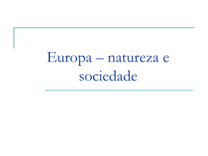 Europa - localização, natureza e sociedade
