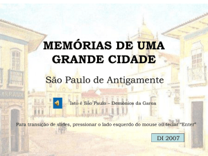 MEMÓRIAS DE UMA GRANDE CIDADE