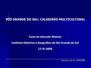 Slide 1 - Instituto Histórico e Geográfico do Rio Grande do Sul