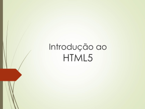 introdução ao html5 -