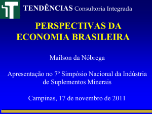 PERSPECTIVAS DA ECONOMIA BRASILEIRA
