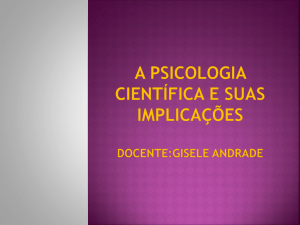 A Psicologia científica e suas implicações pedagógicas.