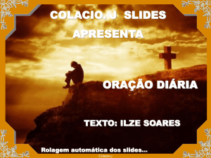 Oração Diária - Ilze Soares
