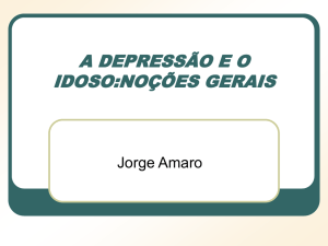 a depressão e o idoso:noções gerais