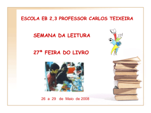 Entrega de diplomas SEMANA DA LEITURA / 27ª FEIRA DO LIVRO