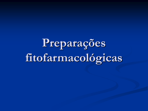 Preparações fitofarmacológicas