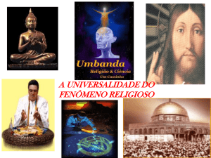 O FENÔMENO RELIGIOSO