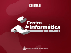 CIn/UFPE – Tópicos especiais em BD: Business