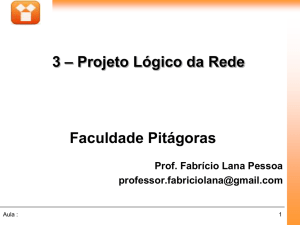 Projeto da Topologia da Rede - Blog do Professor Fabricio Lana