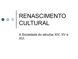 renascimento cultural - Colégio Machado de Assis