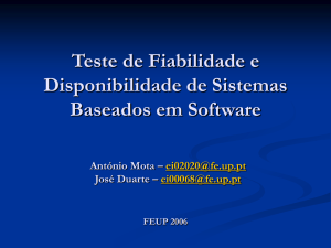 NF.1. Teste de fiabilidade e disponibilidade de sistemas baseados